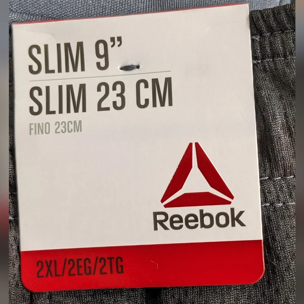 Reebok Men's Gray Active Knit Training Shorts, Size 2XL, New With Tag